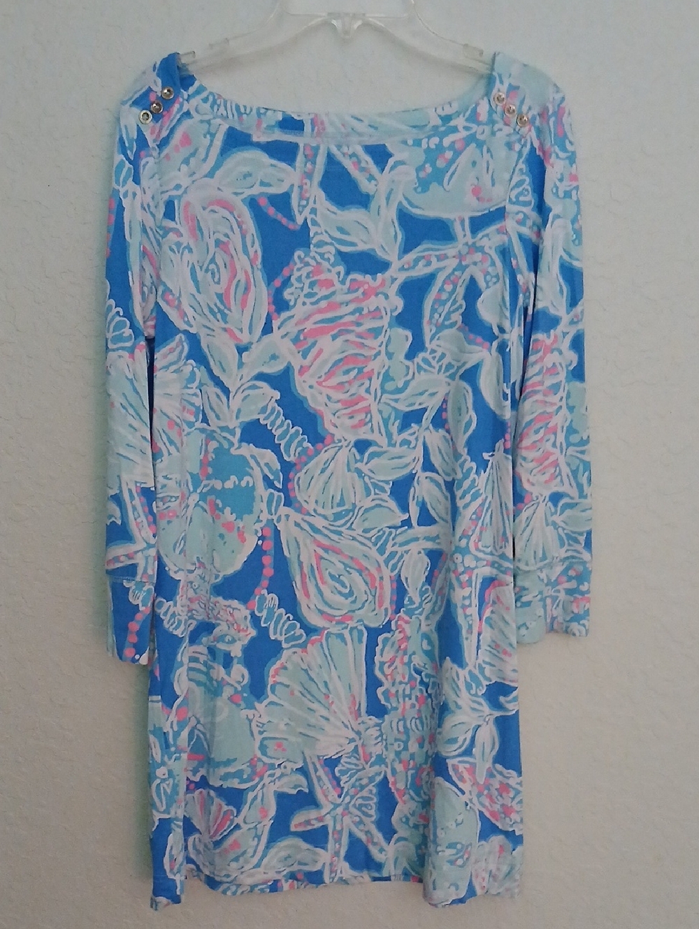 Lilly Pulitzer Blue Multicolor Floral Tunic